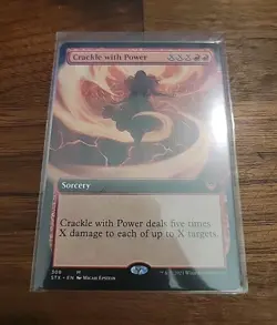 Crackle with Power (Extended Art) Strixhaven: School of Mages Regular for sale online - Image 1