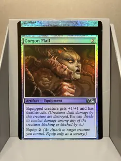 MTG Foil Miscut Gorgon Flail M10 NM Magic The Gathering - Image 1