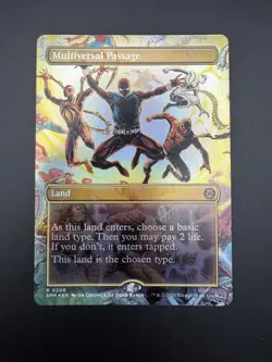 x1 Multiverse Passage | Marvel’s Spider-Man (206) | Borderless | Foil | NM - Image 1