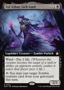 Zul Ashur, Lich Lord (#464) - Extended Art FDN NM MTG - Image 1