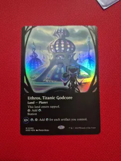 Uthros, Titanic Godcore (Borderless) Edge of Eternities Foil - Image 1