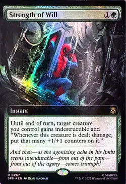 Strength of Will (Extended Art) Foil R Marvel's Spider-Man 267 NM - Image 1