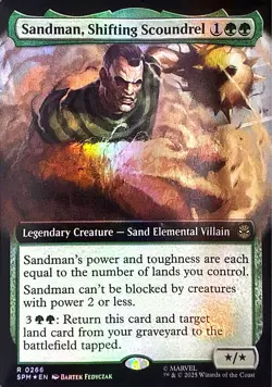 Sandman, Shifting Scoundrel (Extended Art) Foil R Marvel's Spider-Man 266 NM - Image 1