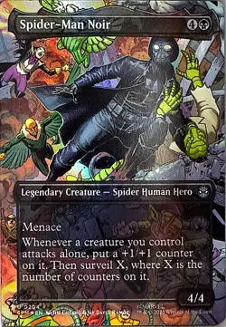 Spider-Man Noir (Borderless) Foil U Marvel's Spider-Man 204 NM - Image 1