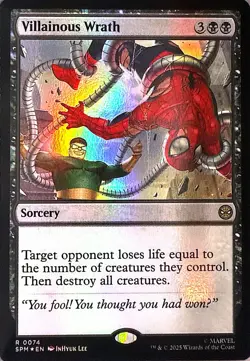Villainous Wrath Foil R Marvel's Spider-Man 74 NM - Image 1