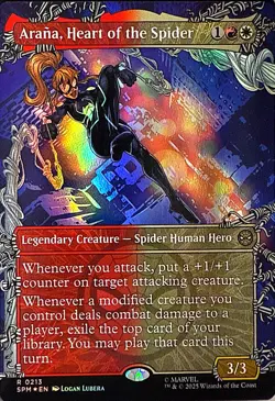 Arana, Heart of the Spider (Borderless) Foil R Marvel's Spider-Man 213 NM - Image 1