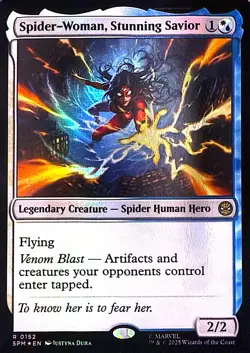 Spider-Woman, Stunning Savior Foil R Marvel's Spider-Man 152 NM - Image 1