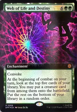 Web of Life and Destiny (Extended Art) Foil M Marvel's Spider-Man 268 NM - Image 1