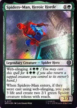 Spiders-Man, Heroic Horde Foil U Marvel's Spider-Man 117 NM - Image 1