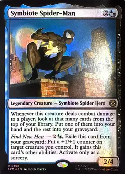 Symbiote Spider-Man Foil R Marvel's Spider-Man 156 NM - Image 1