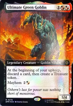 Ultimate Green Goblin (Extended Art) Foil R Marvel's Spider-Man 276 NM - Image 1