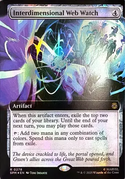 Interdimensional Web Watch (Extended Art) Foil R Marvel's Spider-Man 278 NM - Image 1