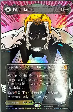 Eddie Brock (0233) (Borderless) Foil M Marvel's Spider-Man 233 NM - Image 1