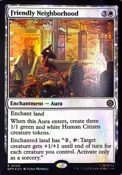 Friendly Neighborhood Foil R Marvel's Spider-Man 8 NM - Image 1