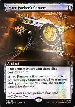 Peter Parker's Camera (Extended Art) Foil R Marvel's Spider-Man 280 NM - Image 1