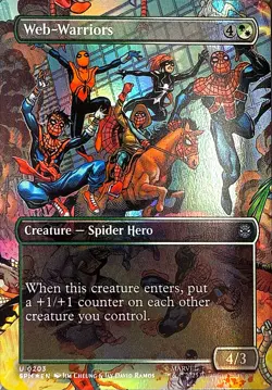 Web-Warriors (Borderless) Foil U Marvel's Spider-Man 203 NM - Image 1