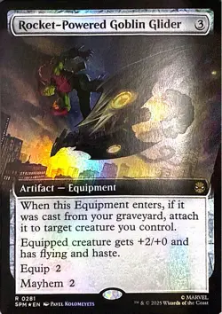 Rocket-Powered Goblin Glider (Extended Art) Foil R Marvel's Spider-Man 281 NM - Image 1