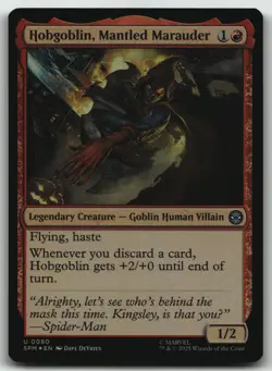Hobgoblin, Mantled Marauder FOIL U Marvel's Spider-Man 80 NM - Image 1