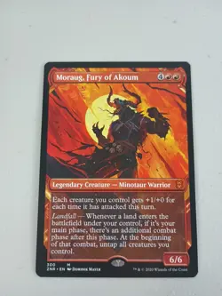 MTG Moraug, Fury of Akoum (Showcase) Zendikar Rising Magic NM Non-Foil - Image 1