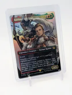 MTG - Balthier and Fran (0393) - FOIL Borderless Rare #393 - Final Fantasy NM - Image 1