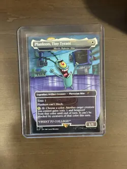 1x Plankton, Tiny Tyrant (Skrelv), Non-Foil, Spongebob Secret Lair Drop, MTG NM - Image 1