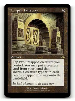 Cryptic Gateway (Retro Frame) 376 R Dominaria Remastered - Image 1