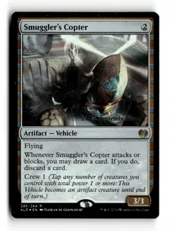 MTG | Smuggler's Copter | Prerelease | Foil | Heavily Played | English - Image 1