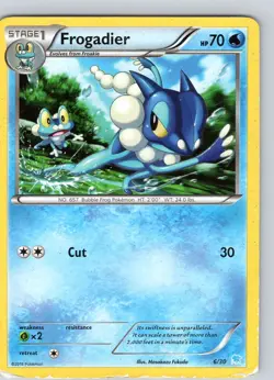 Pokemon TCG Frogadier XY Trainer Kit: Pikachu Libre & Suicune 6/30 Regular HP-MP - Image 1