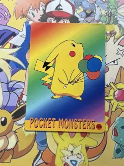 Pokemon Vintage Pocket Monsters Vending HOLO Prism Sticker 1999 Bandai Nintendo - Image 5