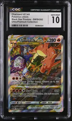 CHARIZARD VSTAR UPC Promo Holo #SWSH262 CGC 10 Pokemon [Nostalgium] - Image 1