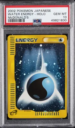 2002 POKEMON JPN MCDONALD'S WATER ENERGY-HOLO PSA 10 - Image 1