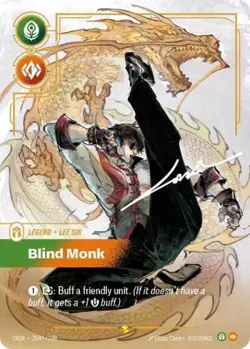 Riftbound Lee Sin Blind Monk (Alternate Art) NM Foil Origins - Image 1