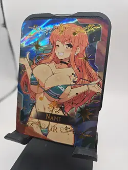 One Piece Nami Sexy Bikini Anime Waifu Girl Lewd Doujin Goddess Art Card TCG FS - Image 2