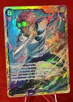 Koby - One Piece #OP11-119 SEC A Fist of Divine Speed Card Game English NM - Image 1