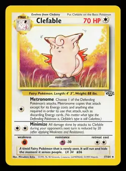 Clefable 17/64 Rare Jungle Pokemon Card - Image 1