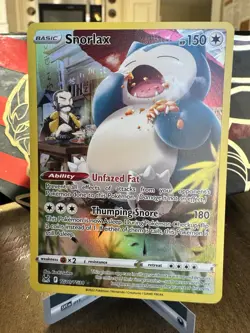 Pokemon TCG Snorlax Lost Origin Trainer Gallery Holo Ultra Rare Card TG10/TG30 - Image 1