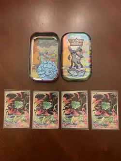 4 Pokemon TCG Mega Evolutions Stamped Promo Card - Bulbasaur 133/132 With Tin. - Image 3