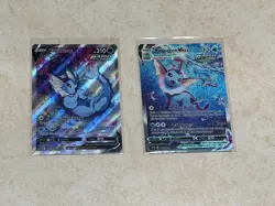 Vaporeon V & VMAX SWSH181 & SWSH182 Sword & Shield Promo Cards - Image 1