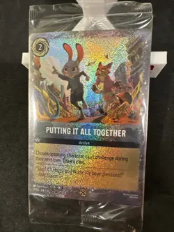 Sealed Disney Lorcana Putting It All Together Zootopia 2 Movie Promo Card 27/P3 - Image 2