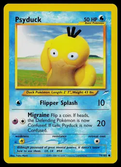 Pokemon Card - Psyduck Neo Destiny 79/105 Common Non Holo - Image 1