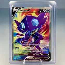Sableye V 194/202 Full Art SWSH01: Sword & Shield Base Set Pokemon Card NM - Image 3