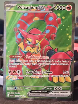 Pokemon TCG Journey Together Volcanion EX Holo Ultra Rare Card 171/159 - Image 1