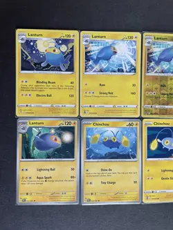 Lanturn (x4/1 RevHOLO) + Chinchou (x2) 6-card mixed Pokemon lot - PWE - Image 3