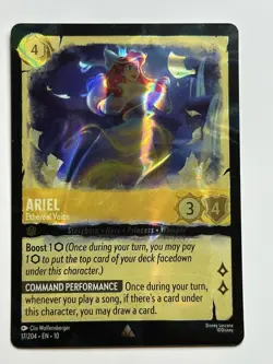 Ariel - Ethereal Voice Cold Foil Whispers in the Well 17/204 NM Lorcana Card - Image 1