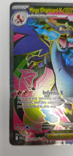 Mega Charizard X ex 109/094 UR ME02: Phantasmal Flames (PFL) - NM-M Pokemon Card - Image 2