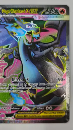 Mega Charizard X ex 109/094 UR ME02: Phantasmal Flames (PFL) - NM-M Pokemon Card - Image 3