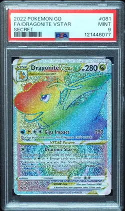 Dragonite VSTAR 081/078 PSA 9 Pokemon Go Pokemon Card - Image 1