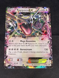 Pokemon TCG Rayquaza EX Shiny Black Star Promo Card XY69 - Image 1