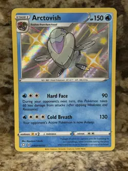 Pokemon TCG Arctovish SWSH Shining Fates SV037/SV122 Shiny Holo Rare Card NM - Image 1