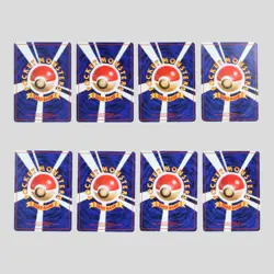 Japanese pokemon card old back vintage Base Set set 8 Alakazam Poliwrath Machamp - Image 3
